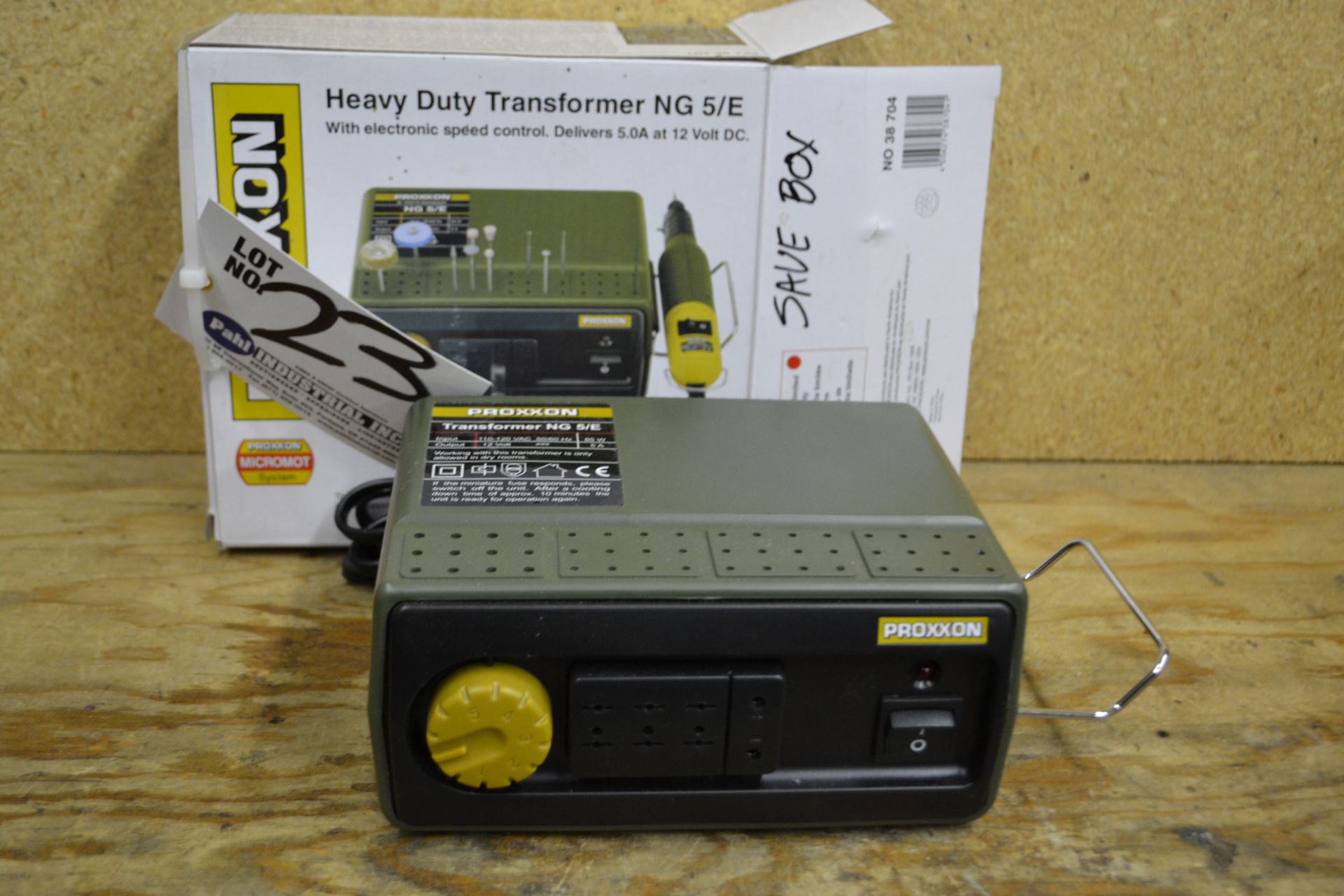 Proxxon Heavy Duty Transformer NG 5/E, Delivers 5.0A at 12V