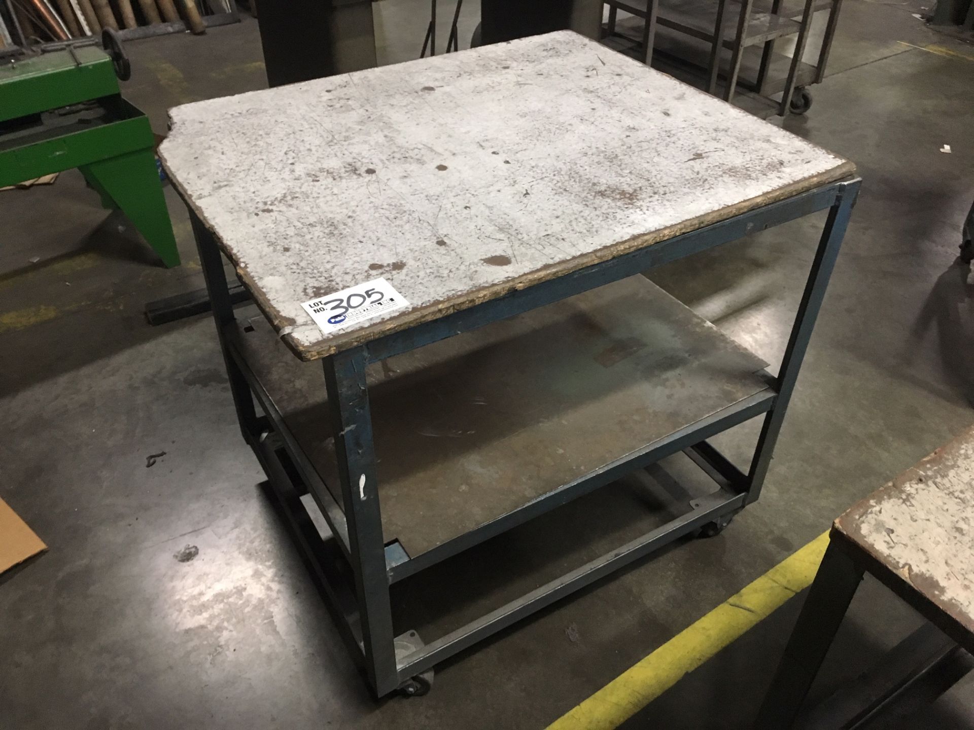 3' x 30"" x 34"" Tall Layout Table on Casters