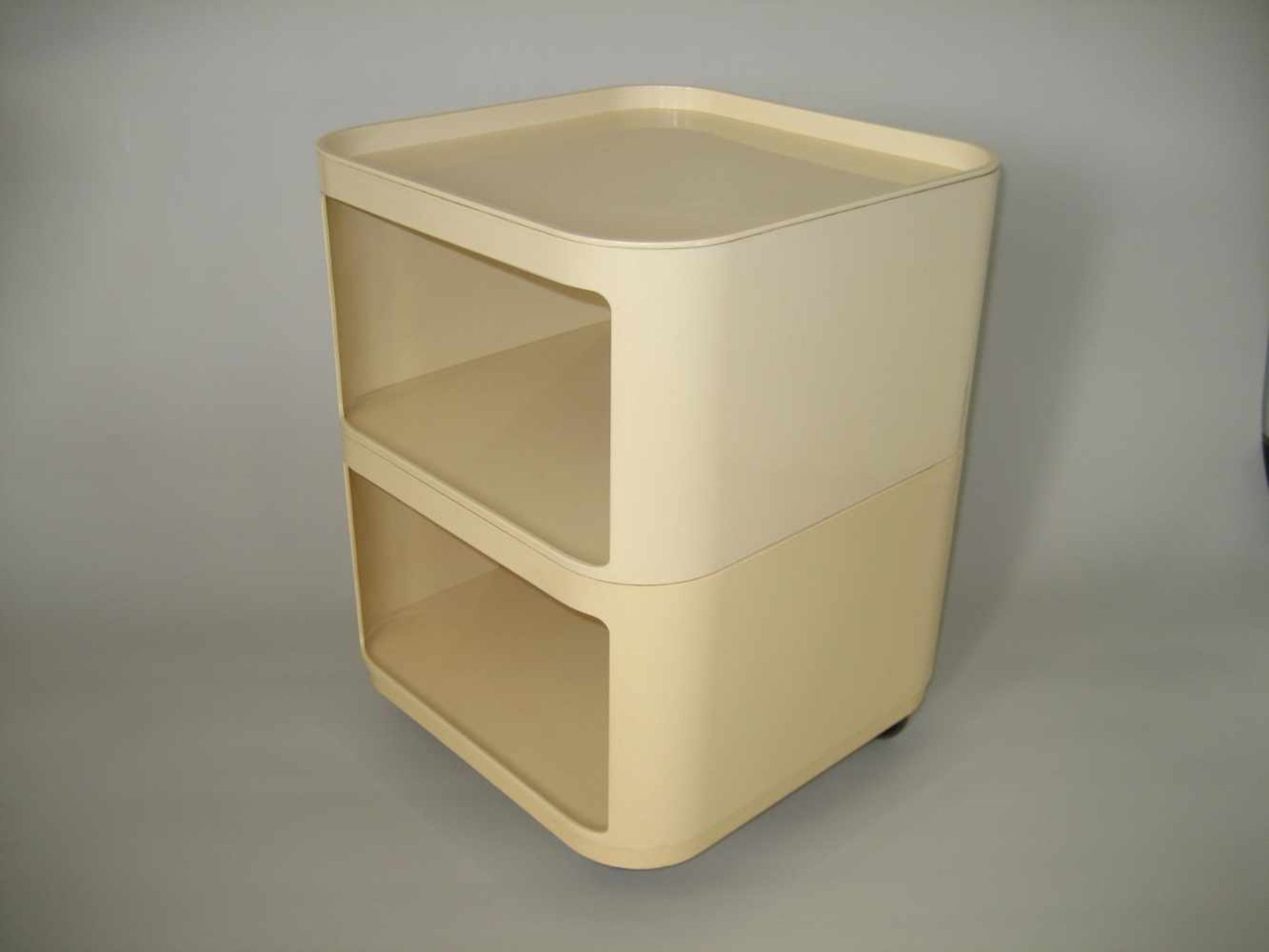 Rollcontainer, Designerin Anna Castelli, Hersteller: Kartell 4970, ca. 1970, H 49 38x38 cm