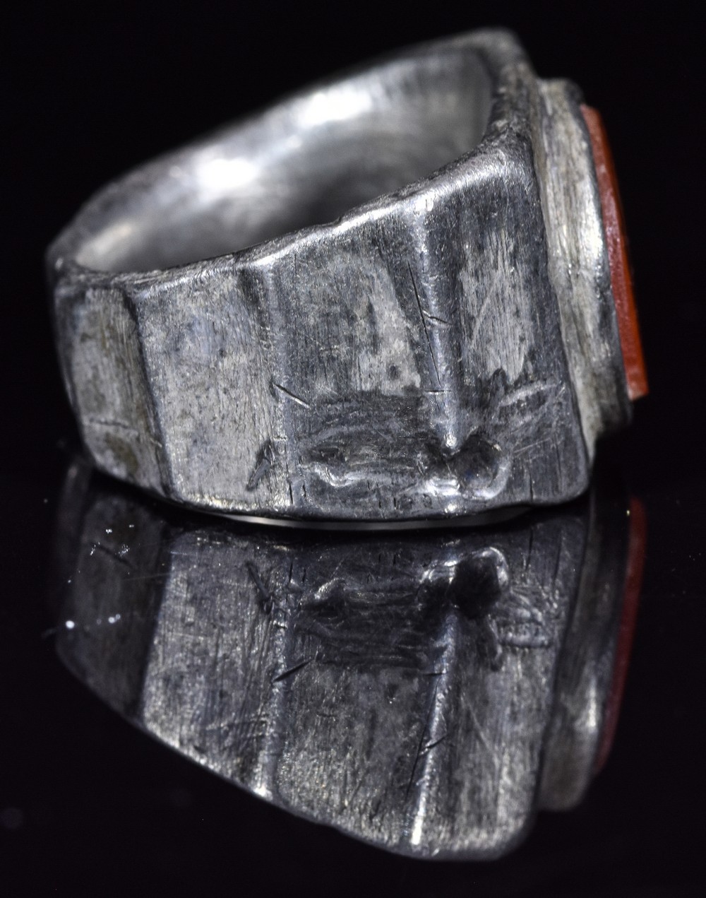 ROMAN LEGIONARY SILVER RING WITH EAGLE - Image 6 of 10