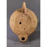 ROMAN TERRACOTTA OIL LAMP WITH LARA