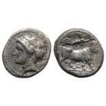 Southern Campania, Neapolis, c. 275-250 BC. AR Didrachm