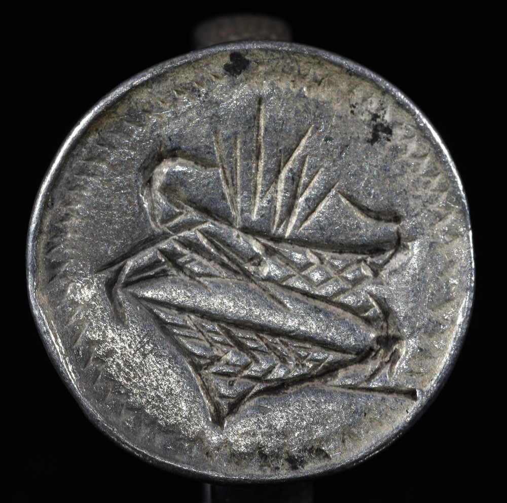 MEDIEVAL FRENCH CRUSADERS SILVER RING WITH INITIALS - Image 7 of 8