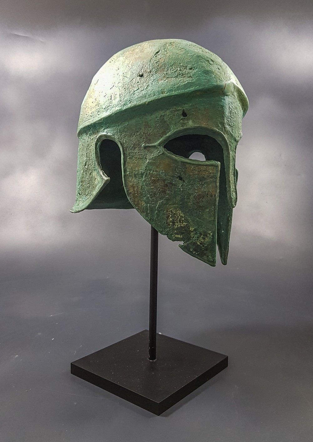 GREEK CORINTHIAN BRONZE HELMET - Image 3 of 18