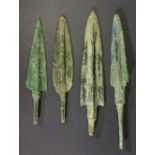 COLLECTION OF CYPRIOT BRONZE SPEARHEADS