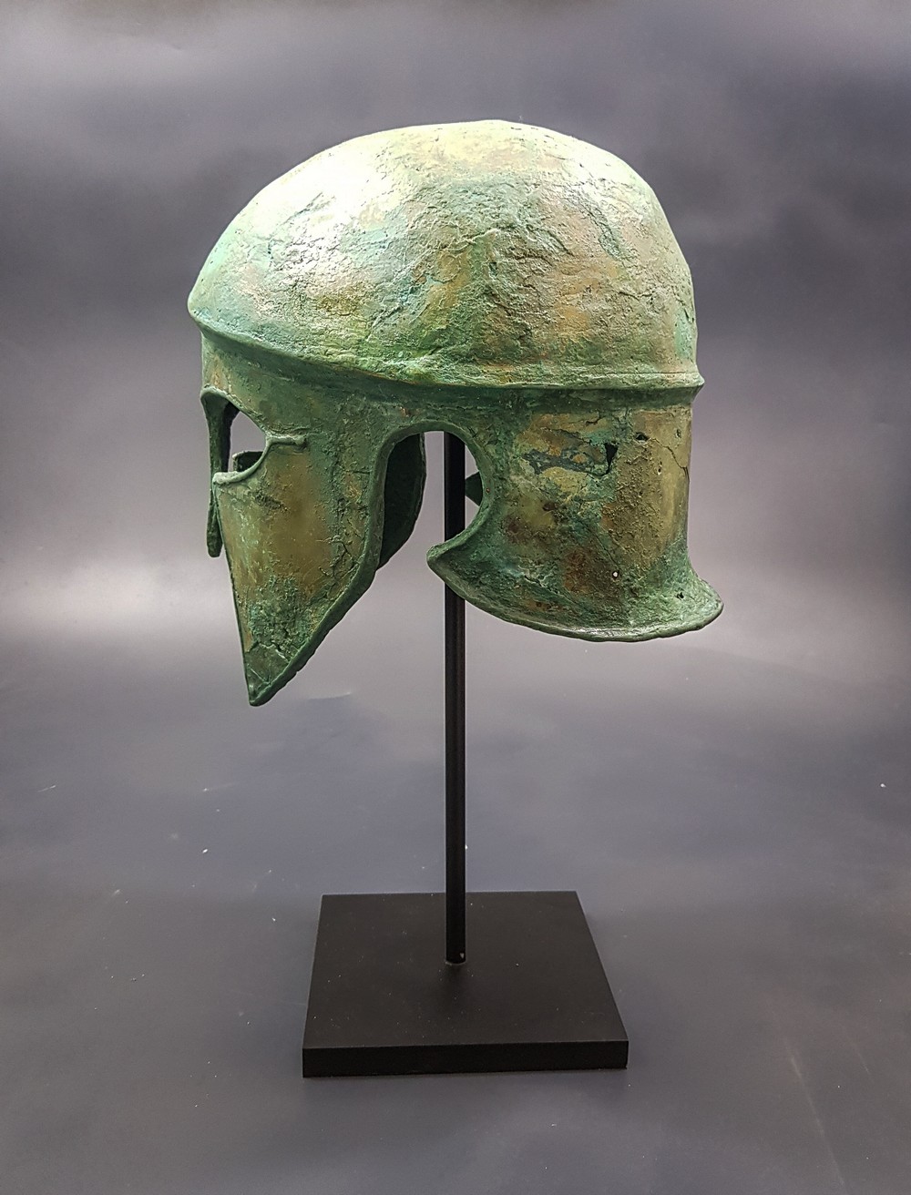 GREEK CORINTHIAN BRONZE HELMET - Image 8 of 18