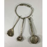 ROMAN SILVER MEDICAL SPOONS SET