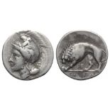 Northern Lucania, Velia, c. 334-300 BC. AR Didrachm