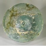 LARGE ROMAN EAST MEDITERRANEAN GLASS BOWL