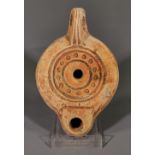 ROMAN TERRACOTTA OIL LAMP