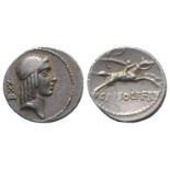 C. Piso L.f. Frugi, Rome, 61 BC. AR Denarius