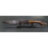 VIKING BATTLE KNIFE WITH DRAGON FAFNIR HANDLE