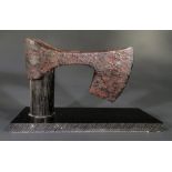 VIKING IRON BEARDED BATTLE AXE