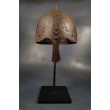 VIKING IRON HELMET WITH NOSE GUARD