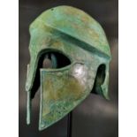 GREEK CORINTHIAN BRONZE HELMET