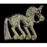 SCYTHIAN BRONZE HORSE MOUNT