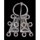 VIKING SILVER PENANNULAR BROOCH