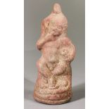 ROMANO-EGYPTIAN TERRACOTTA NUDE ITHYPHALLIC YOUTH