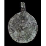 EUROPEAN BRONZE AGE SHIELD PENDANT