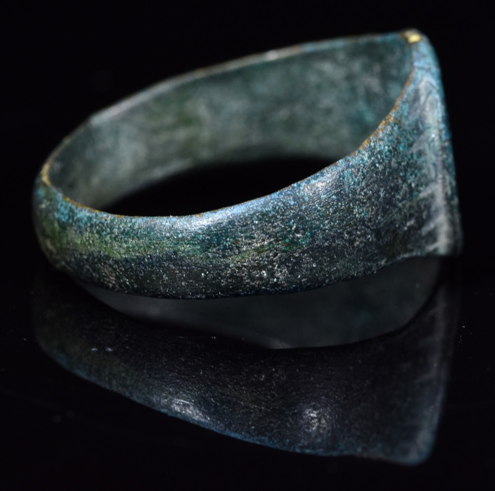 SAXON ERA BRONZE RING WITH EVIL EYE - Image 3 of 6