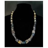 VIKING STONE BEADED NECKLACE