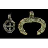 PAIR OF VIKING ASTROLOGICAL PENDANTS