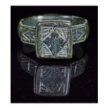 CRUSADERS PERIOD BRONZE RING WITH STAR OF BETHLEHEM