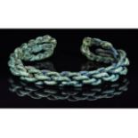 VIKING TWISTED BRONZE BRACELET