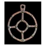 BRONZE AGE SUN AMULET