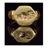 GREEK HELLENISTIC GOLD RING DEPICTING TYCHE