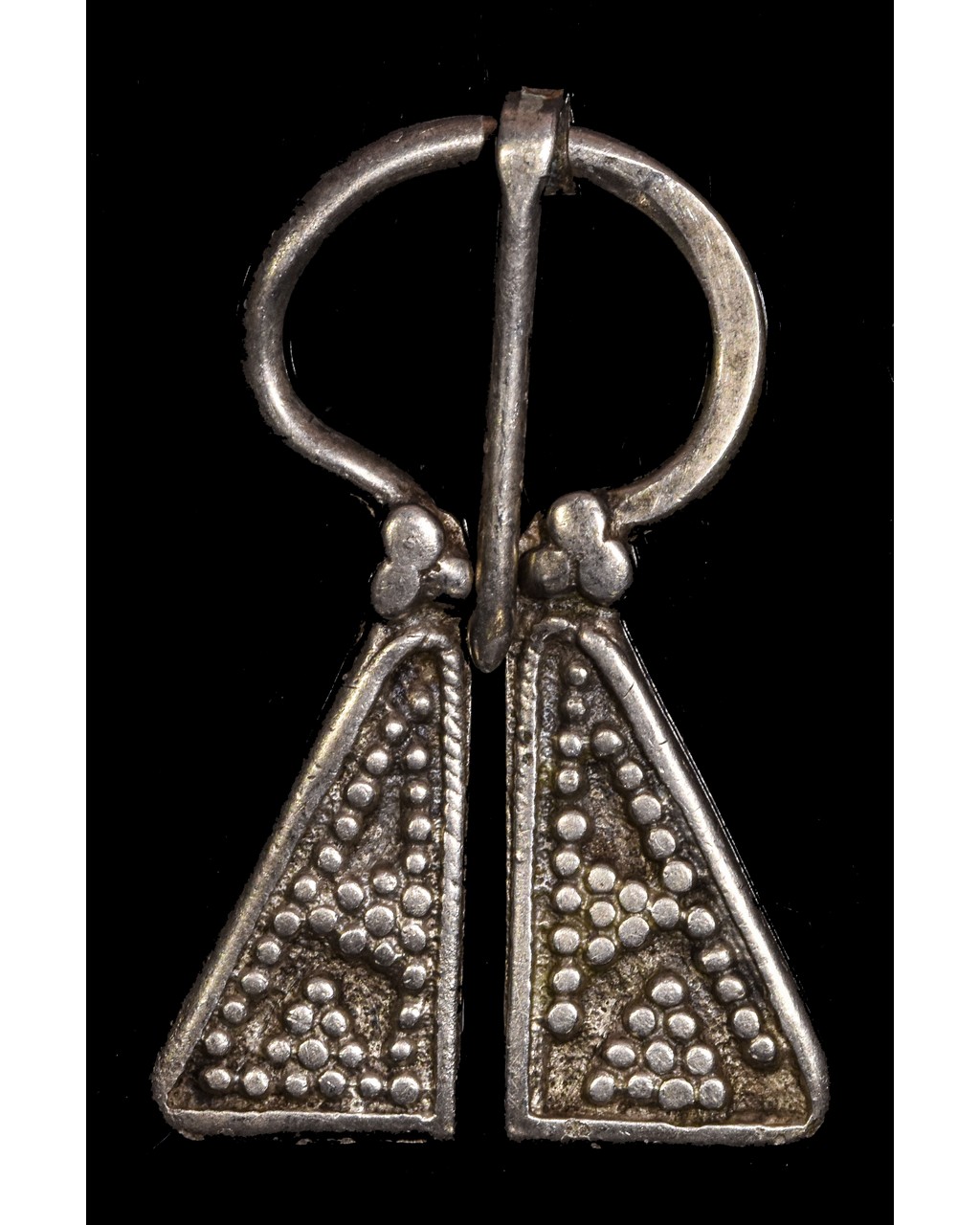 VIKING PERIOD SILVER PENANNULAR BROOCH