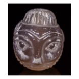 SASSANIAN CRYSTAL BEAD WITH FACE