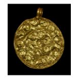 ROMAN GOLD SUN PENDANT