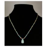 EGYPTIAN FAIENCE BEADED NECKLACE