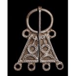 VIKING SILVER PENANNULAR BROOCH