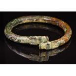 BRONZE AGE BRACELET WITH SERPENT HEADS