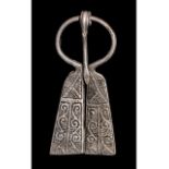 VIKING PERIOD SILVER PENANNULAR BROOCH