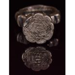 HOLY LAND SILVER MEDIEVAL JEWISH RING