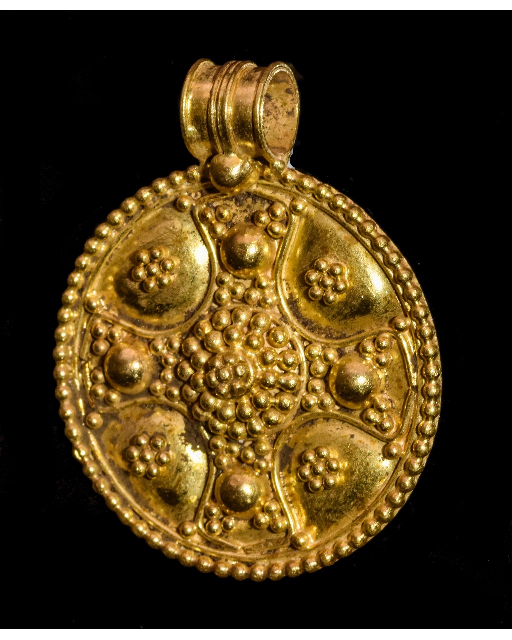 RARE VIKING GOLD PENDANT WITH CROSS - Image 2 of 3