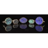 COLLECTION OF MIDDLE EASTERN TRIBAL INTAGLIO RINGS