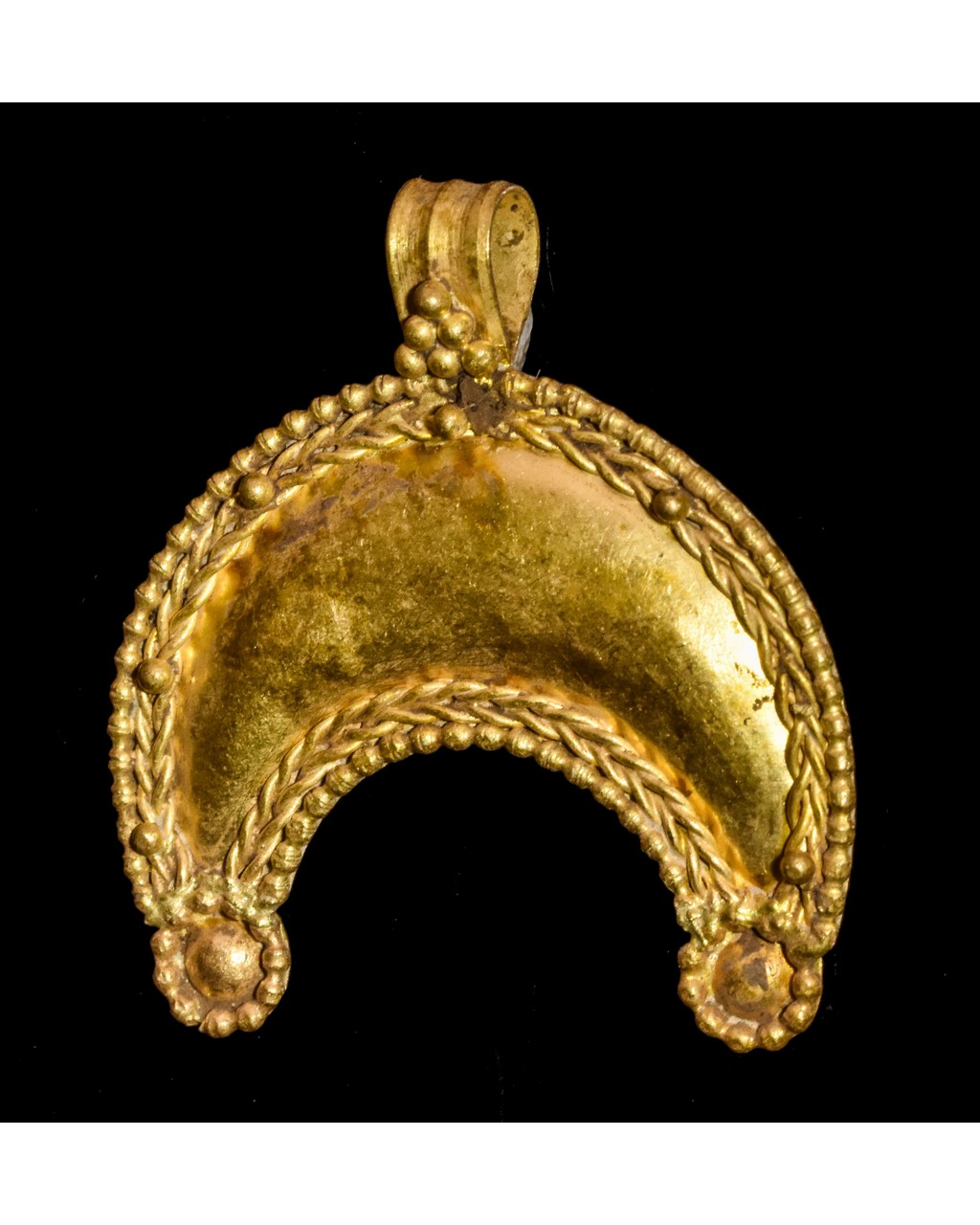 RARE ROMAN GOLD LUNAR AMULET - Image 2 of 3