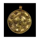 ROMAN GOLD SUN AMULET