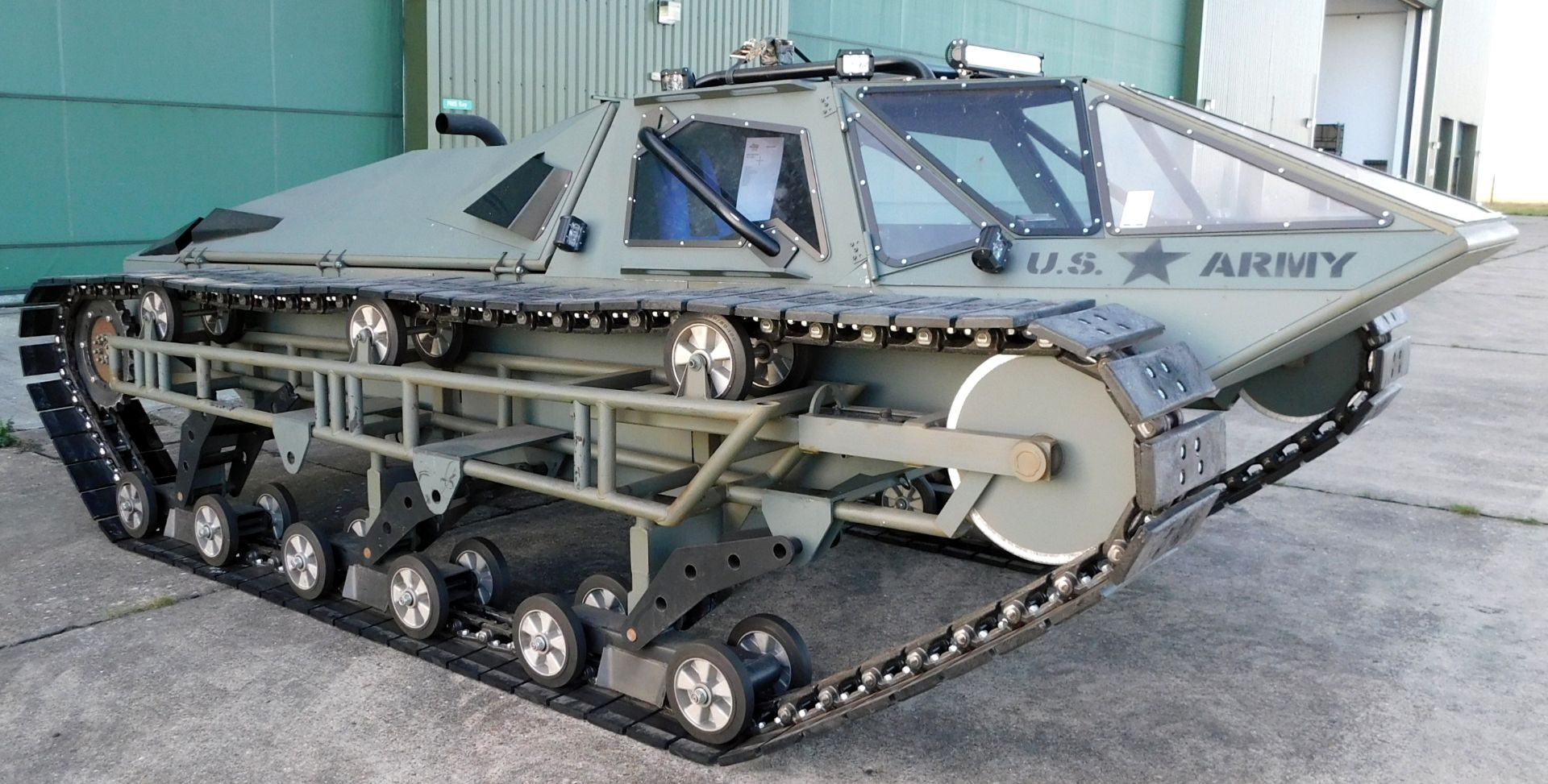 Ripsaw Tracked Skid Steer Single Seat Military Vehicle, Replica of Vehicle Featured in “Fast & - Image 3 of 10