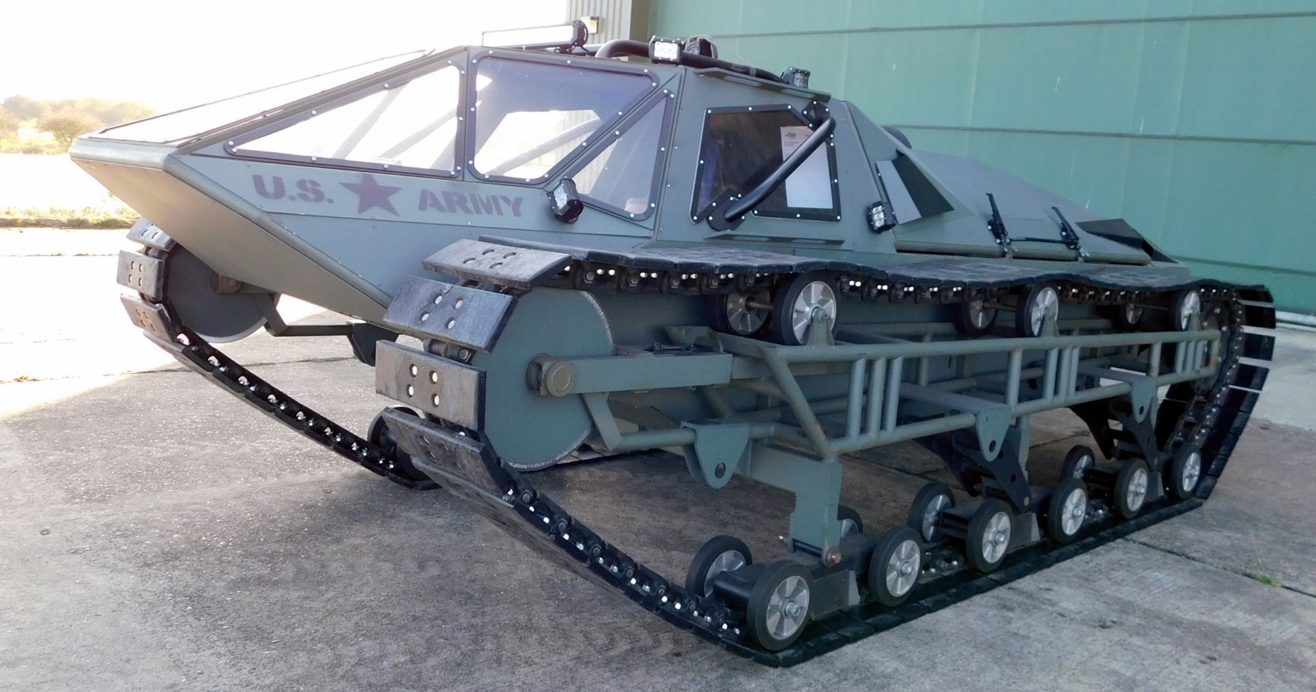 Ripsaw Tracked Skid Steer Single Seat Military Vehicle, Replica of Vehicle Featured in “Fast & - Image 4 of 10