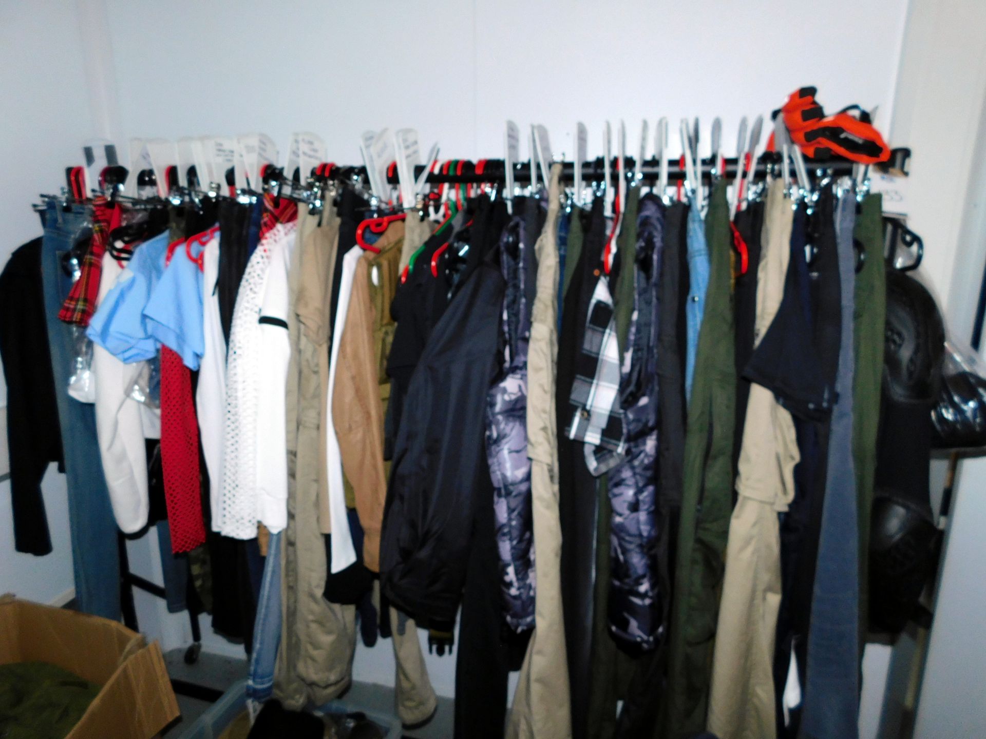 5 Rails of Stage Costumes & Drivers Kits etc. (Rails not included) (Detailed list available) - Image 6 of 6
