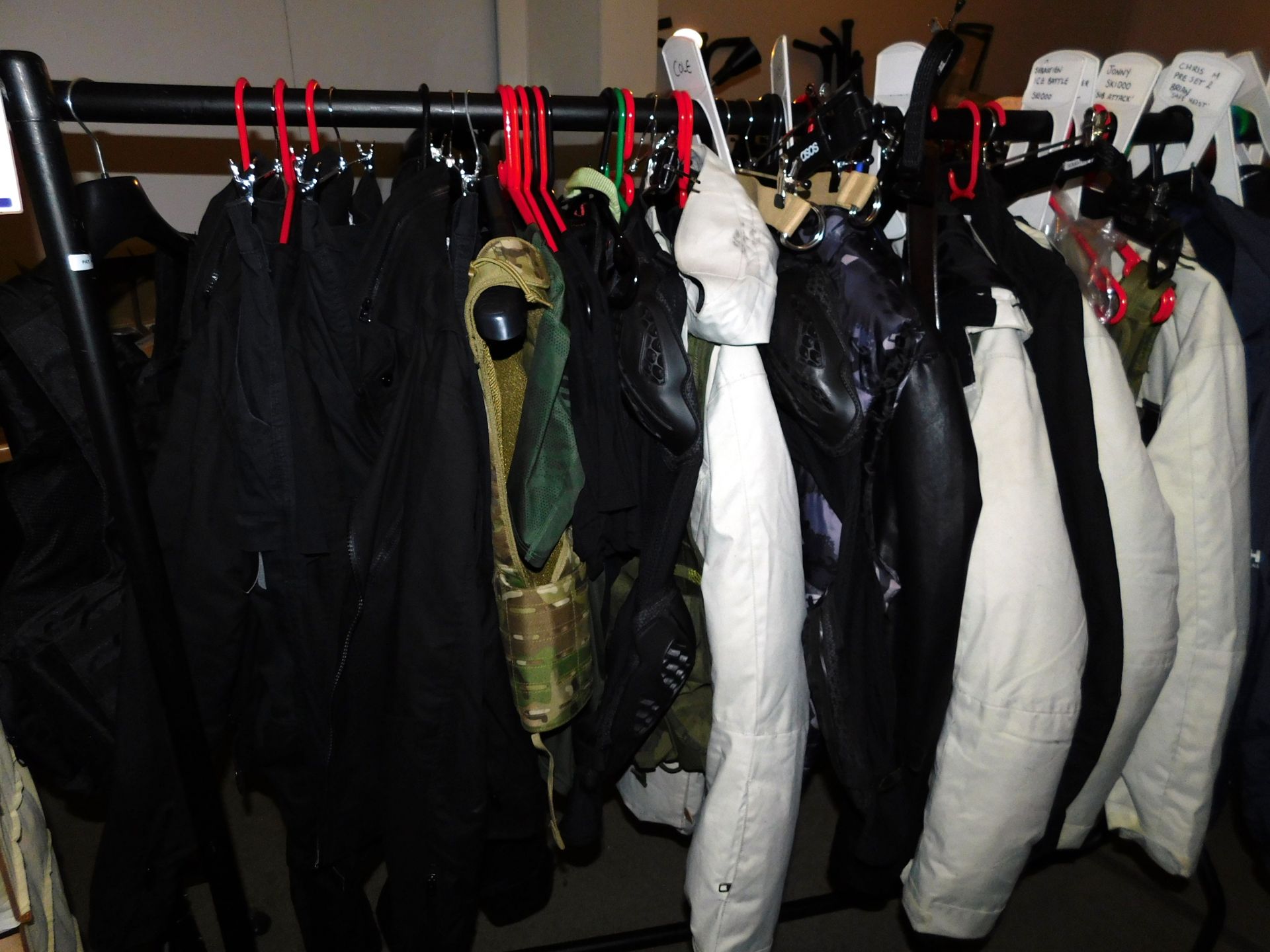 5 Rails of Stage Costumes & Drivers Kits etc. (Rails not included) (Detailed list available) - Image 5 of 6