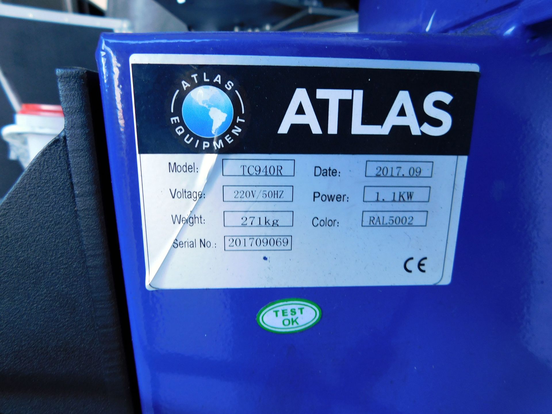 Atlas TC940R Automatic tyre changing machine (2017) Serial Number: 201709069 - Image 3 of 3