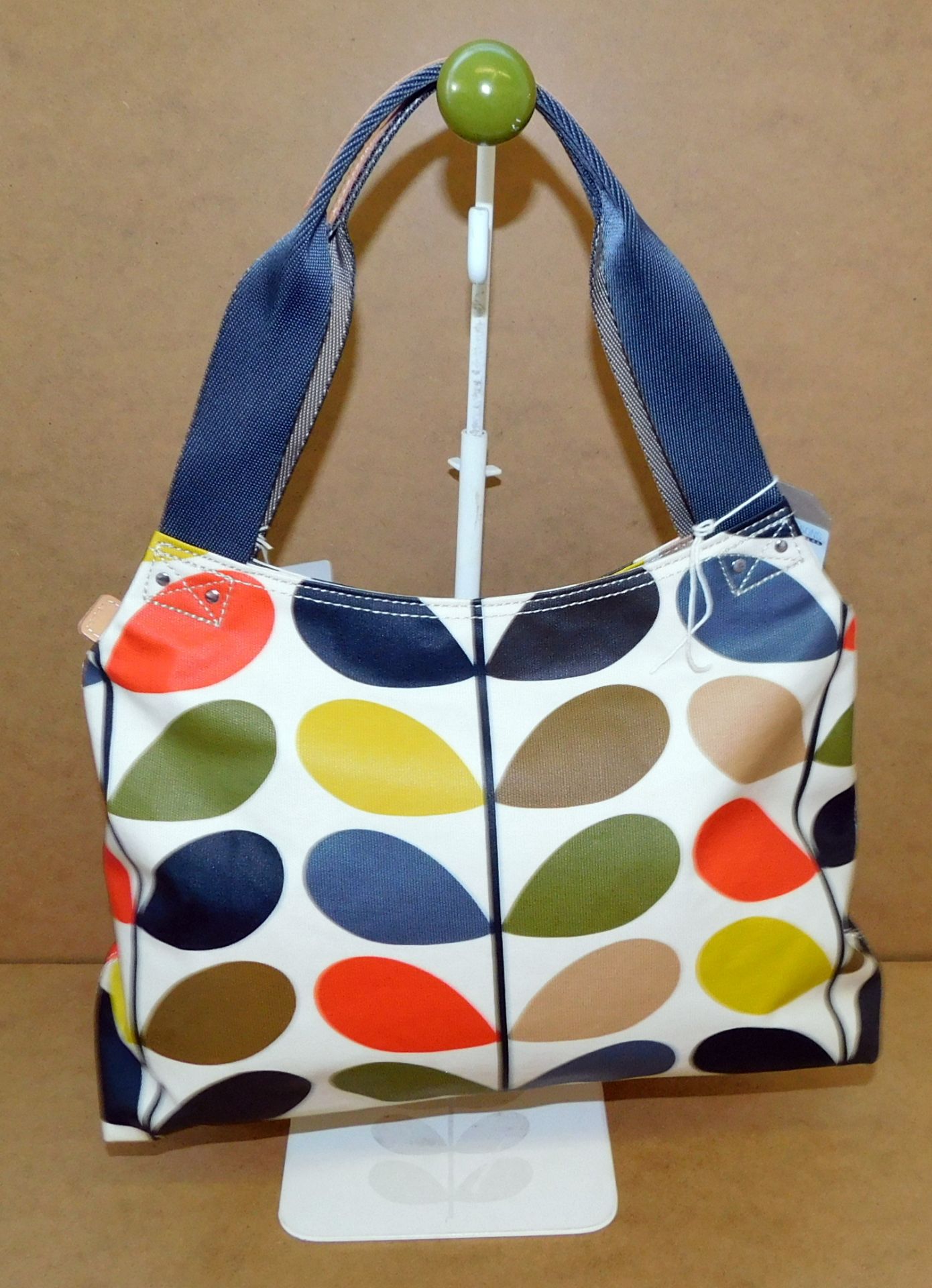 Orla Kiely Classic Multi Stem Classic Zip Shoulder Bag, Multi (RRP £160) (Located Stockport)