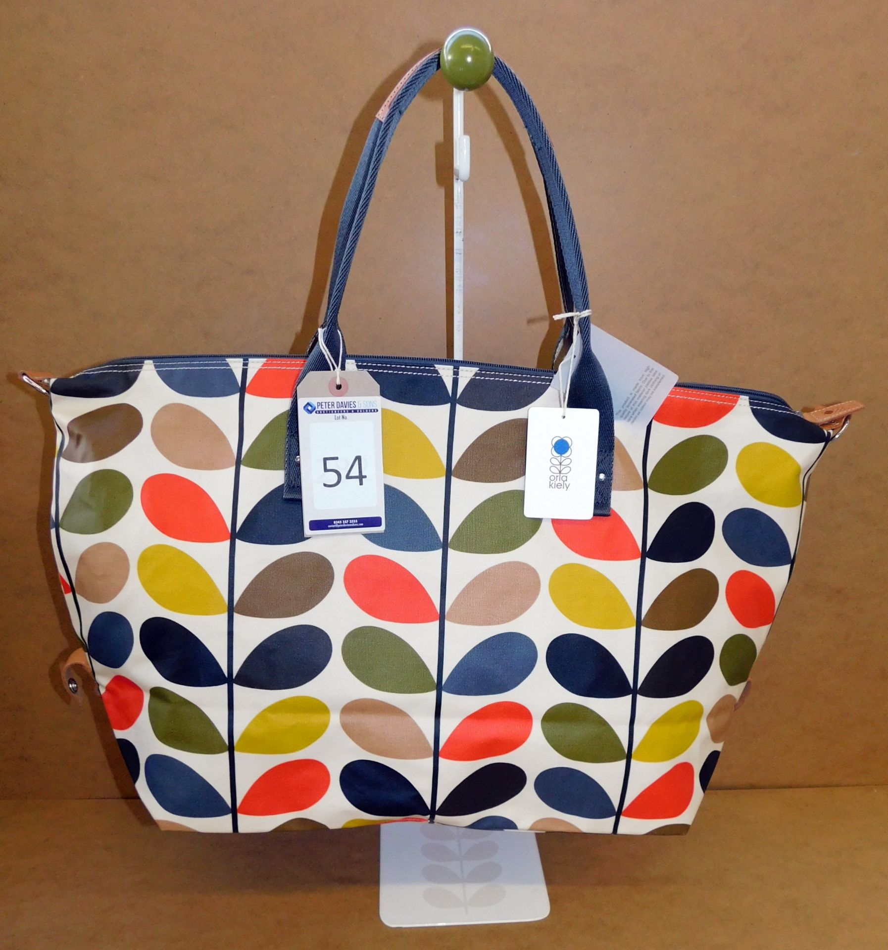 Orla Kiely Classic Multi Stem Zip Holdall, Multi (Ex-Display) (RRP £180) (Located Stockport)