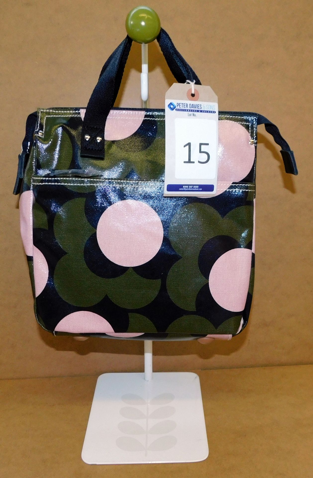 Orla Kiely Shadow Flower Small Backpack, Forest (Ex-Display) (RRP £135) (Located Stockport)